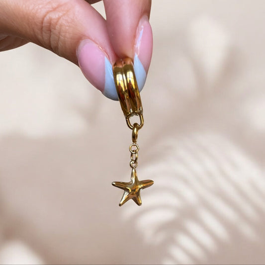 Bikini Charm Starfish, Gold Swimsuit Jewelry, Summer Accessories